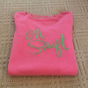 Pre Owned Lilly Pulitzer Oh Shift cotton sweater size Large
